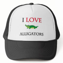 I Love Alligators Trucker Hat