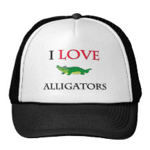 I Love Alligators Mesh Hats