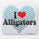 I Love Alligators Mouse Pad