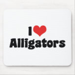 I Love Alligators Mousepads
