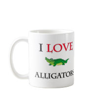 I Love Alligators mugs
