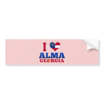 I Love Alma, Georgia Bumper Sticker