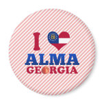 I Love Alma, Georgia magnets