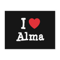 I love Alma heart T-Shirt Postcard