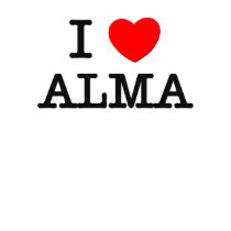 I Love Alma t-shirts