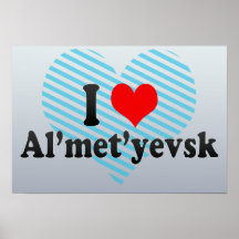 I Love Al'met'yevsk, Russia Poster