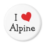 I Love Alpine magnets