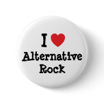I love Alternative Rock heart custom personalized Pin