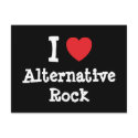 I love Alternative Rock heart custom personalized postcards by funnycustomtshirts I love Alternative Rock heart custom personalized postcards