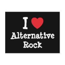 I love Alternative Rock heart custom personalized postcards by funnycustomtshirts I love Alternative Rock heart custom personalized postcards