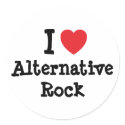 I love Alternative Rock heart custom personalized stickers by funnycustomtshirts I love Alternative Rock heart custom personalized stickers