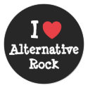 I love Alternative Rock heart custom personalized stickers by funnycustomtshirts I love Alternative Rock heart custom personalized stickers