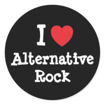 I love Alternative Rock heart custom personalized stickers by funnycustomtshirts I love Alternative Rock heart custom personalized stickers