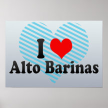 I Love Alto Barinas, Venezuela Posters