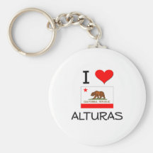 I Love ALTURAS California Key Chain