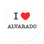 I Love Alvarado Round Sticker