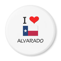 I Love Alvarado Texas Fridge Magnet