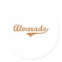 I Love Alvarado Texas Round Sticker