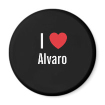 I love Alvaro magnets by funnycustomtshirts I love Alvaro magnets