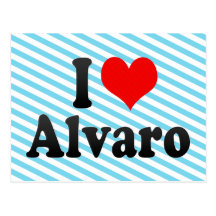 I love Alvaro Post Card