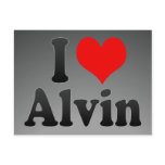 I love Alvin Post Cards