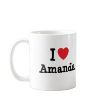 I love Amanda heart T-Shirt Mug