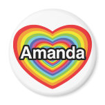 I love Amanda: rainbow heart I love Amanda: rainbow heart