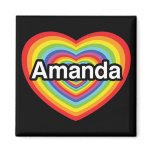 I love Amanda: rainbow heart I love Amanda: rainbow heart
