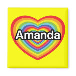 I love Amanda: rainbow heart I love Amanda: rainbow heart