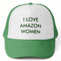 I LOVE AMAZON WOMEN hats by MikaylaMiles I LOVE AMAZON WOMEN hats