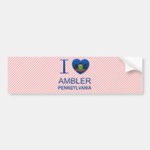 I Love Ambler, PA Bumper Sticker