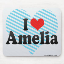 I Love Amelia Mousepads