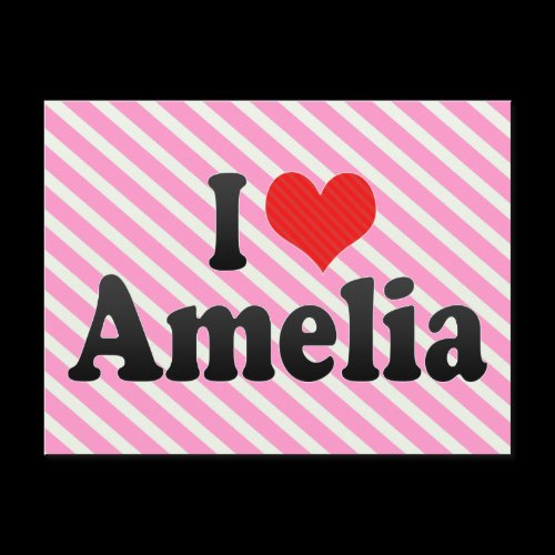I Love Amelia Post Cards
