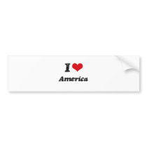 I Love America Bumper Sticker