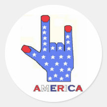 I Love America Collection Stickers