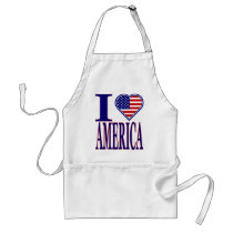 I Love America forth Of July Edition Apron