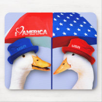 I Love America. Fun US Patriotic Gift Mousepad mousepads