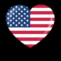 I Love America - Heart of Patriotic American t-shirts