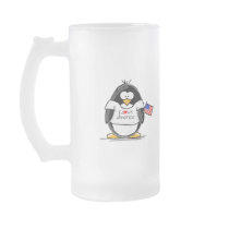 I Love America Penguin Coffee Mug