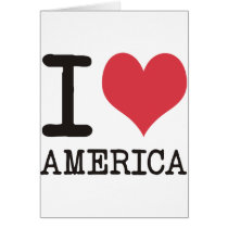 I LOVE AMERICA Products & Designs! Card