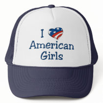 I Love American Girls Mesh Hats