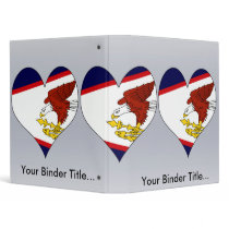 I Love American Samoa Vinyl Binder