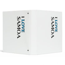 I Love American Samoa Design 3 Ring Binder