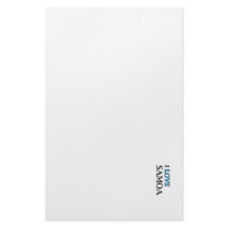 I Love American Samoa Design Personalized Stationery