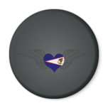 I Love American Samoa -wings Magnets