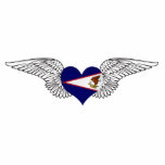 I Love American Samoa -wings Acrylic Cut Out