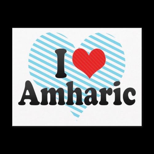 I Love Amharic Postcards