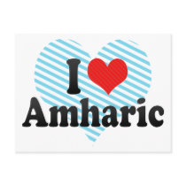 I Love Amharic Postcards