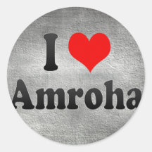I Love Amroha, India Sticker