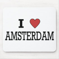 I Love Amsterdam Mousepad